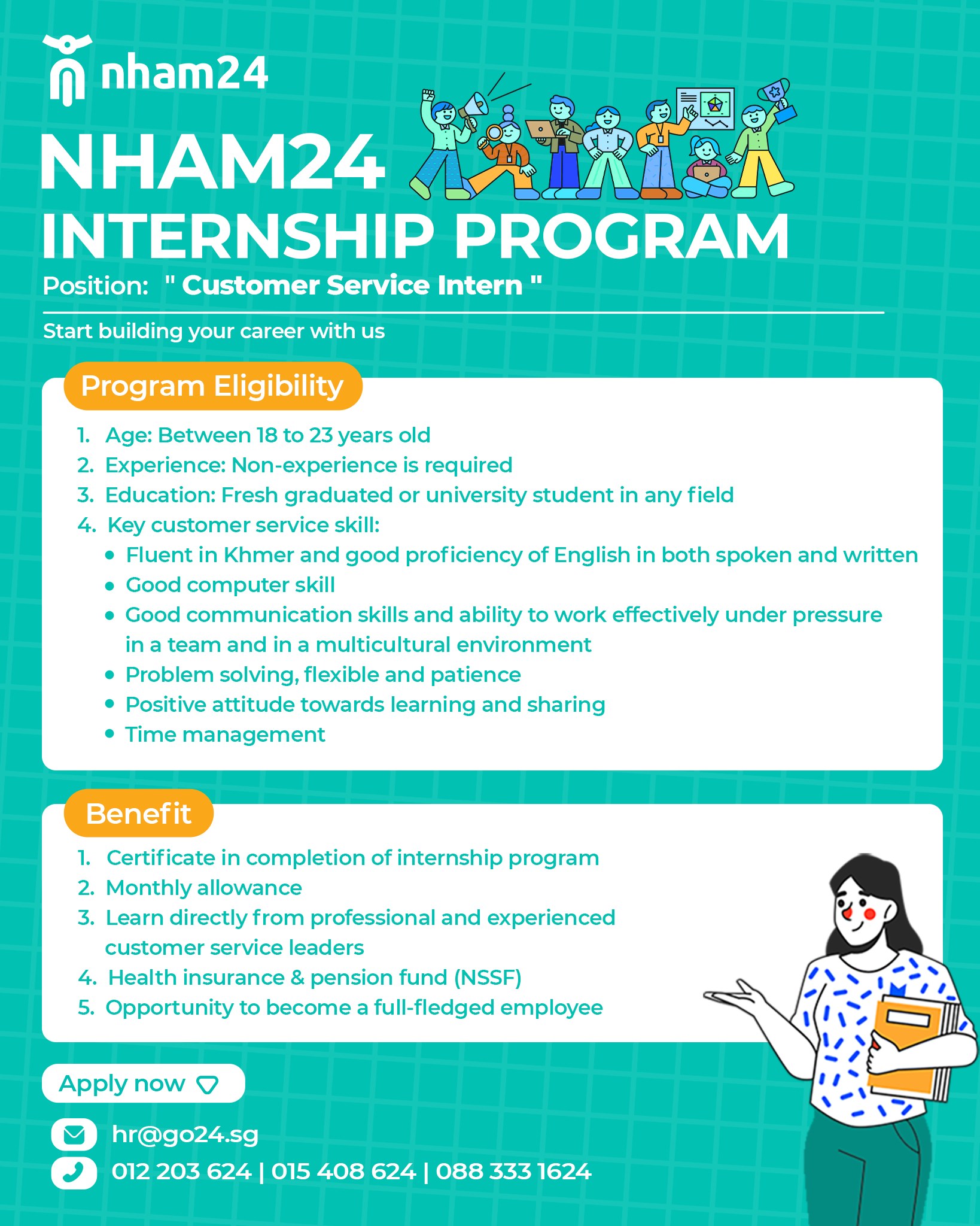 Internship opportunities with NHAM24